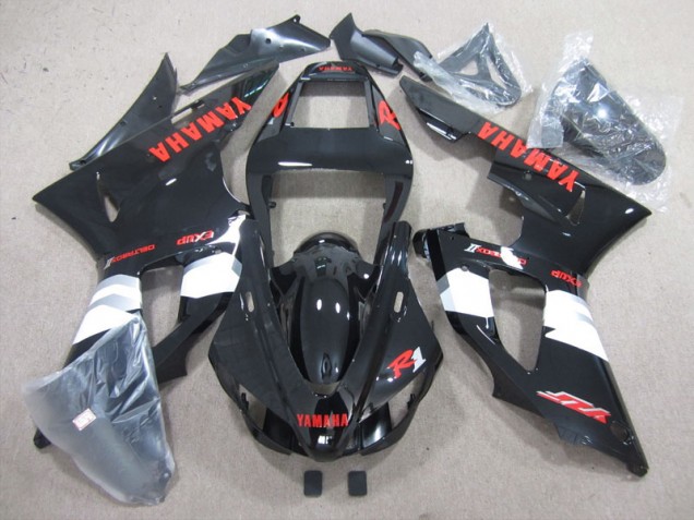 Carénage Moto Complet Yamaha R1 1998-1999 - Noir Rouge Décalque Carénage Moto Complet Yamaha R1 1998-1999 - Noir Rouge Décalque