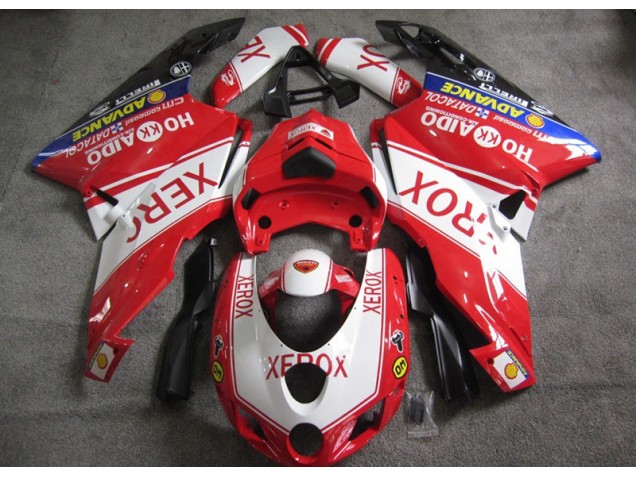 Carénage Moto Ducati 749 2005-2006 - Rouge Blanc Xerox Carénage Moto Ducati 749 2005-2006 - Rouge Blanc Xerox