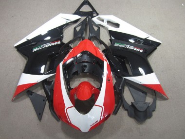 Carénage Moto Ducati 848 2007-2014 - Noir Rouge Blanc