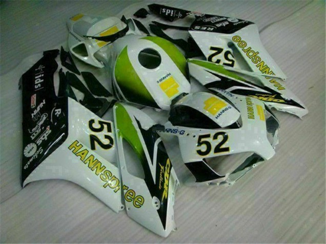 Carénage Moto Honda CBR 1000 RR 2004-2005 - Blanc Vert Hannspree 52 Carénage Moto Honda CBR 1000 RR 2004-2005 - Blanc Vert Hannspree 52