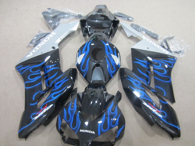 Carénage Moto Honda CBR 1000 RR 2004-2005 - Noir Bleu Flamme Carénage Moto Honda CBR 1000 RR 2004-2005 - Noir Bleu Flamme