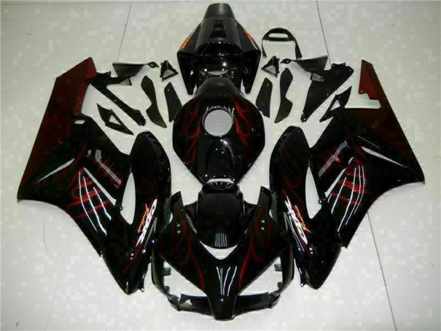 Carénage Moto Honda CBR 1000 RR 2004-2005 - Rouge Flamme Noir