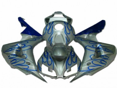 Carénage Moto Honda CBR 1000 RR 2006-2007 - Bleu Flamme Argent