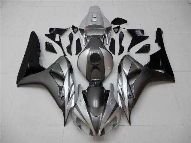Carénage Moto Honda CBR 1000 RR 2006-2007 - Noir Argent Gris Carénage Moto Honda CBR 1000 RR 2006-2007 - Noir Argent Gris