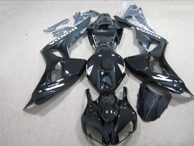Carénage Moto Honda CBR 1000 RR 2006-2007 - Noir Blanc Décalque
