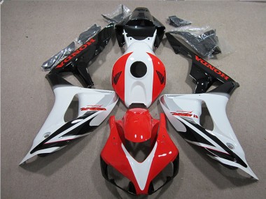 Carénage Moto Honda CBR 1000 RR 2006-2007 - Noir Blanc Rouge Fireblade
