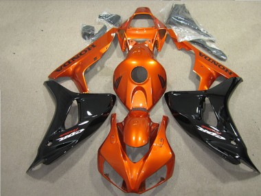 Carénage Moto Honda CBR 1000 RR 2006-2007 - Noir Orange Fireblade