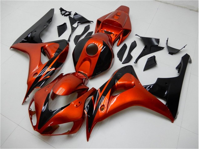 Carénage Moto Honda CBR 1000 RR 2006-2007 - Orange Noir