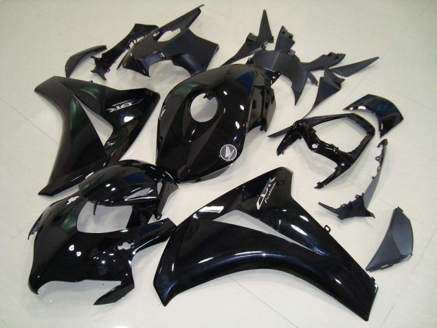 Carénage Moto Honda CBR 1000 RR 2008-2011 - Noir Brillant Chrome Décalque Carénage Moto Honda CBR 1000 RR 2008-2011 - Noir Brillant Chrome Décalque