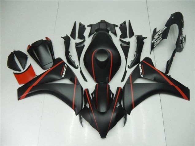 Carénage Moto Honda CBR 1000 RR 2008-2011 - Noir Mat Rouge Carénage Moto Honda CBR 1000 RR 2008-2011 - Noir Mat Rouge