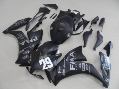 Carénage Moto Honda CBR 1000 RR 2012-2016 - Noir Mat Gris Décalque 29