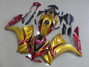 Carénage Moto Honda CBR 1000 RR 2012-2016 - Or et Dark Rouge