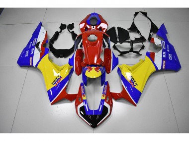 Carénage Moto Honda CBR 1000 RR 2017-2023 - Rouge Jaune Bleu HRC Red Bull