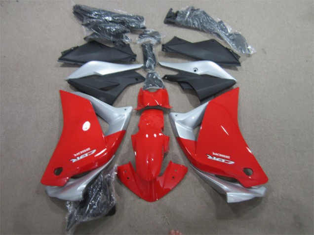 Carénage Moto Honda CBR 125 R 2011-2013 - Rouge Argent Noir