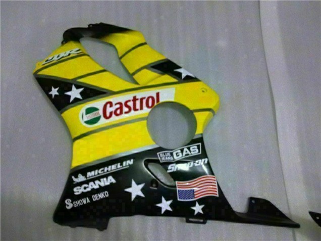 Carénage Moto Honda CBR 600 F4i 2001-2003 - Jaune Noir Castrol Cycle World Carénage Moto Honda CBR 600 F4i 2001-2003 - Jaune Noir Castrol Cycle World