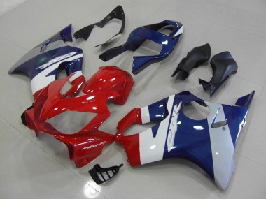 Carénage Moto Honda CBR 600 F4i 2001-2003 - Rouge Bleu Argent