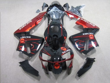 Carénage Moto Honda CBR 600 RR 2003-2004 - Noir Rouge RACARDI