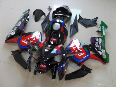 Carénage Moto Honda CBR 600 RR 2005-2006 - Noir Rouge Pata