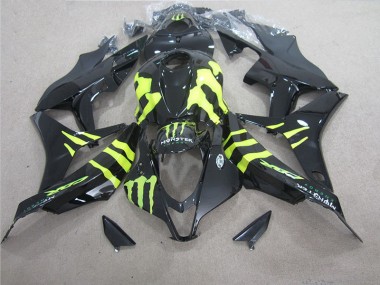 Carénage Moto Honda CBR 600 RR 2007-2008 - Noir Vert Monster