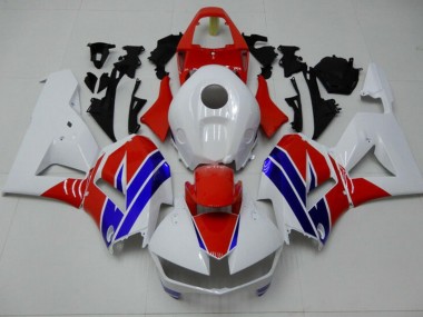 Carénage Moto Honda CBR 600 RR 2013-2021 - Blanc Bleu Rouge