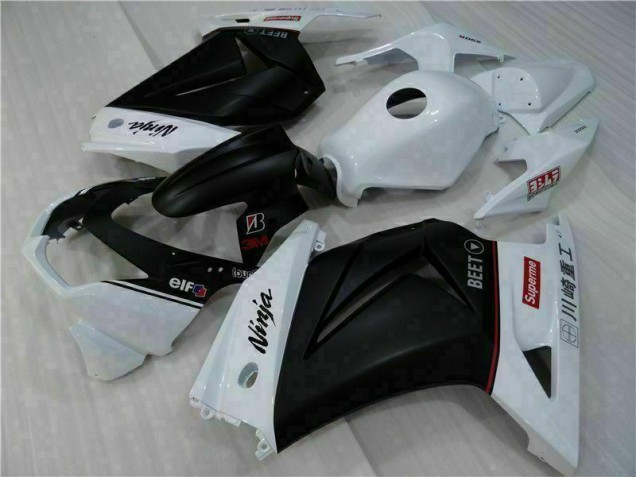 Carénage Moto Kawasaki EX250 2008-2012 - Blanc Noir Ninja Carénage Moto Kawasaki EX250 2008-2012 - Blanc Noir Ninja