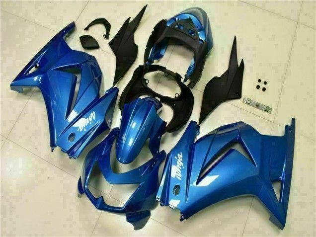 Carénage Moto Kawasaki EX250 2008-2012 - Bleu Noir Blanc Ninja Carénage Moto Kawasaki EX250 2008-2012 - Bleu Noir Blanc Ninja