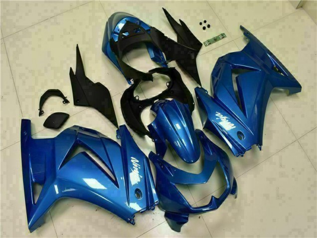 Carénage Moto Kawasaki EX250 2008-2012 - Bleu Noir Blanc Ninja Carénage Moto Kawasaki EX250 2008-2012 - Bleu Noir Blanc Ninja