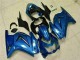 Carénage Moto Kawasaki EX250 2008-2012 - Bleu Noir Blanc Ninja Carénage Moto Kawasaki EX250 2008-2012 - Bleu Noir Blanc Ninja