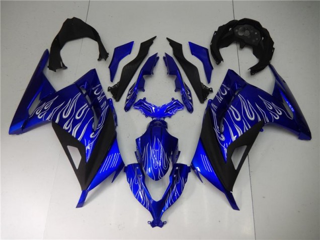 Carénage Moto Kawasaki EX300 2013-2016 - Bleu Blanc Noir Carénage Moto Kawasaki EX300 2013-2016 - Bleu Blanc Noir
