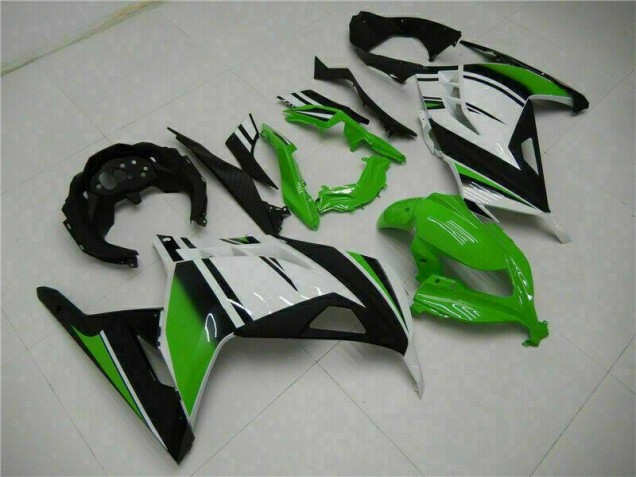 Carénage Moto Kawasaki EX300 2013-2016 - Vert Noir Argent Carénage Moto Kawasaki EX300 2013-2016 - Vert Noir Argent