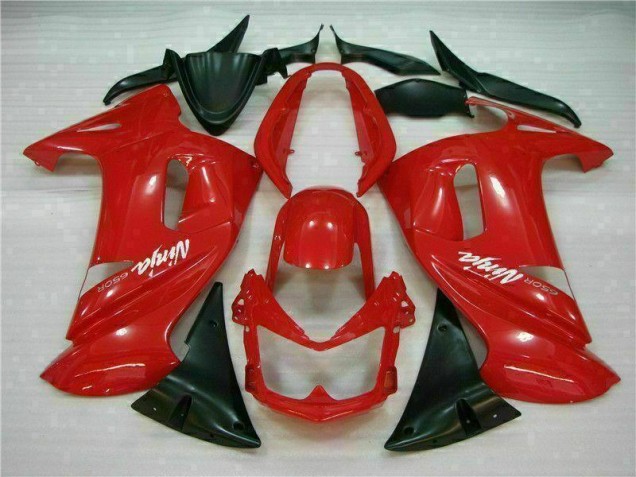 Carénage Moto Kawasaki EX650 2006-2008 - Brillant Rouge Carénage Moto Kawasaki EX650 2006-2008 - Brillant Rouge