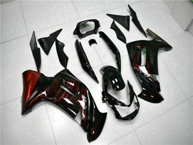 Carénage Moto Kawasaki EX650 2006-2008 - Rouge Flamme Carénage Moto Kawasaki EX650 2006-2008 - Rouge Flamme