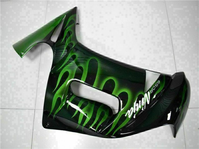 Carénage Moto Kawasaki EX650 2006-2008 - Vert Flamme Carénage Moto Kawasaki EX650 2006-2008 - Vert Flamme