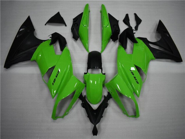 Carénage Moto Kawasaki EX650 2009-2011 - Vert Noir Carénage Moto Kawasaki EX650 2009-2011 - Vert Noir