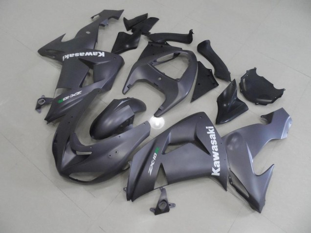 Carénage Moto Kawasaki ZX10R 2006-2007 - Gris avec Blanc Décalque Carénage Moto Kawasaki ZX10R 2006-2007 - Gris avec Blanc Décalque