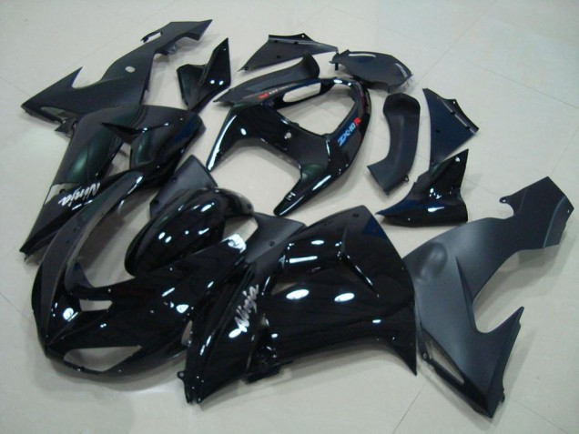 Carénage Moto Kawasaki ZX10R 2006-2007 - Noir Brillant Noir Mat