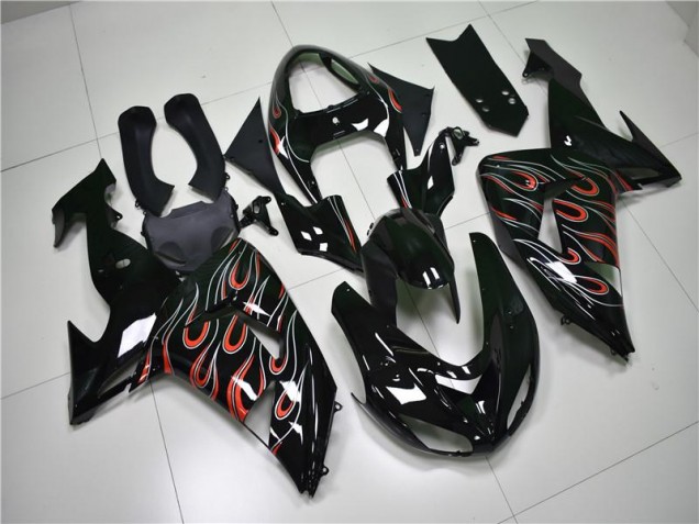 Carénage Moto Kawasaki ZX10R 2006-2007 - Noir Gris Rouge Carénage Moto Kawasaki ZX10R 2006-2007 - Noir Gris Rouge