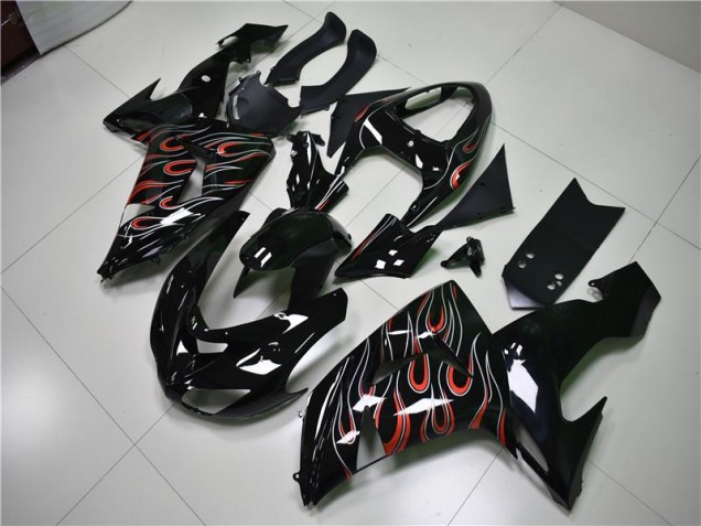 Carénage Moto Kawasaki ZX10R 2006-2007 - Noir Gris Rouge Carénage Moto Kawasaki ZX10R 2006-2007 - Noir Gris Rouge