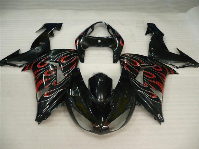 Carénage Moto Kawasaki ZX10R 2006-2007 - Noir Gris Rouge Carénage Moto Kawasaki ZX10R 2006-2007 - Noir Gris Rouge