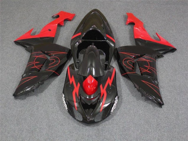 Carénage Moto Kawasaki ZX10R 2006-2007 - Noir Rouge Carénage Moto Kawasaki ZX10R 2006-2007 - Noir Rouge