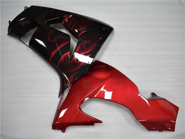 Carénage Moto Kawasaki ZX10R 2006-2007 - Rouge Flamme
