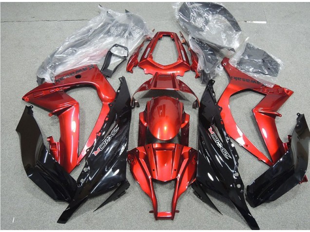 Carénage Moto Kawasaki ZX10R 2011-2015 - Noir Rouge Carénage Moto Kawasaki ZX10R 2011-2015 - Noir Rouge