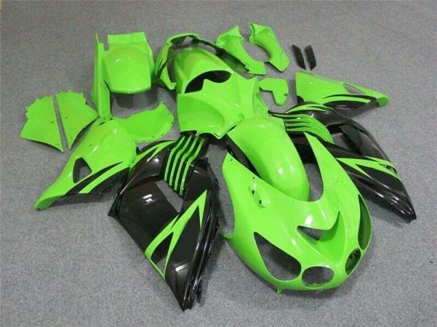 Carénage Moto Kawasaki ZX14R ZZR 1400 2006-2011 - Vert Noir Carénage Moto Kawasaki ZX14R ZZR 1400 2006-2011 - Vert Noir