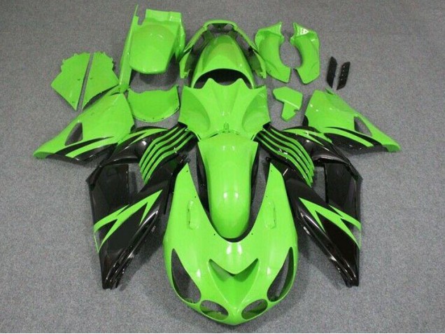 Carénage Moto Kawasaki ZX14R ZZR 1400 2006-2011 - Vert Noir Carénage Moto Kawasaki ZX14R ZZR 1400 2006-2011 - Vert Noir
