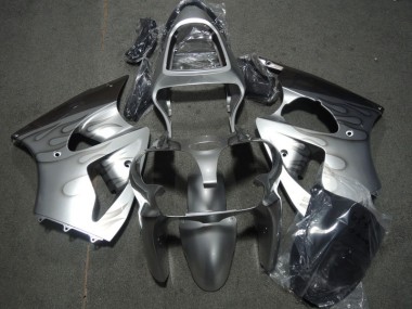 Carénage Moto Kawasaki ZX6R 2000-2002 - Argent Flamme