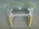 Carénage Moto Kawasaki ZX6R 2000-2002 - Blanc Jaune Flamme Carénage Moto Kawasaki ZX6R 2000-2002 - Blanc Jaune Flamme