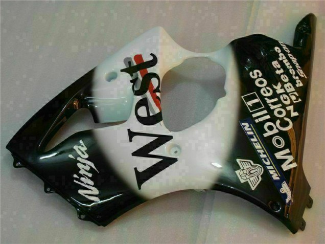 Carénage Moto Kawasaki ZX6R 2000-2002 - Noir West Ninja Carénage Moto Kawasaki ZX6R 2000-2002 - Noir West Ninja