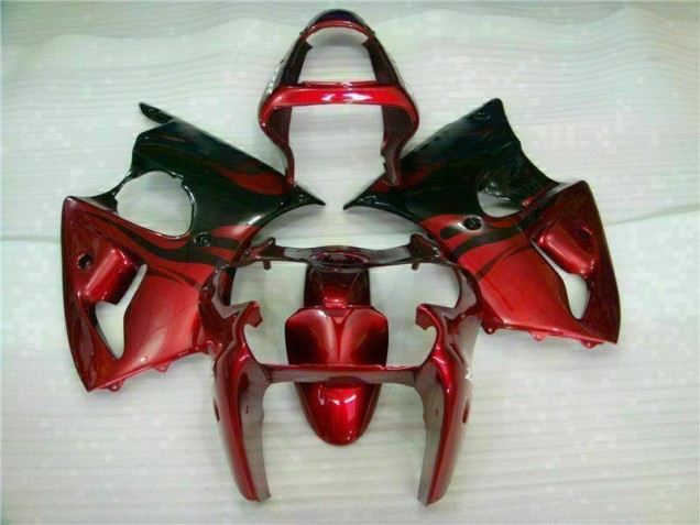 Carénage Moto Kawasaki ZX6R 2000-2002 - Rouge Noir
