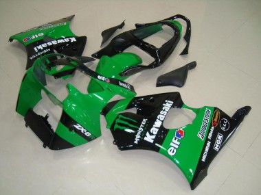 Carénage Moto Kawasaki ZX6R 2000-2002 - Vert Monster