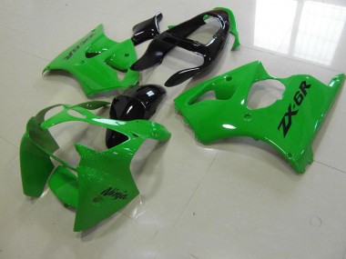 Carénage Moto Kawasaki ZX6R 2000-2002 - Vert Noir Tail